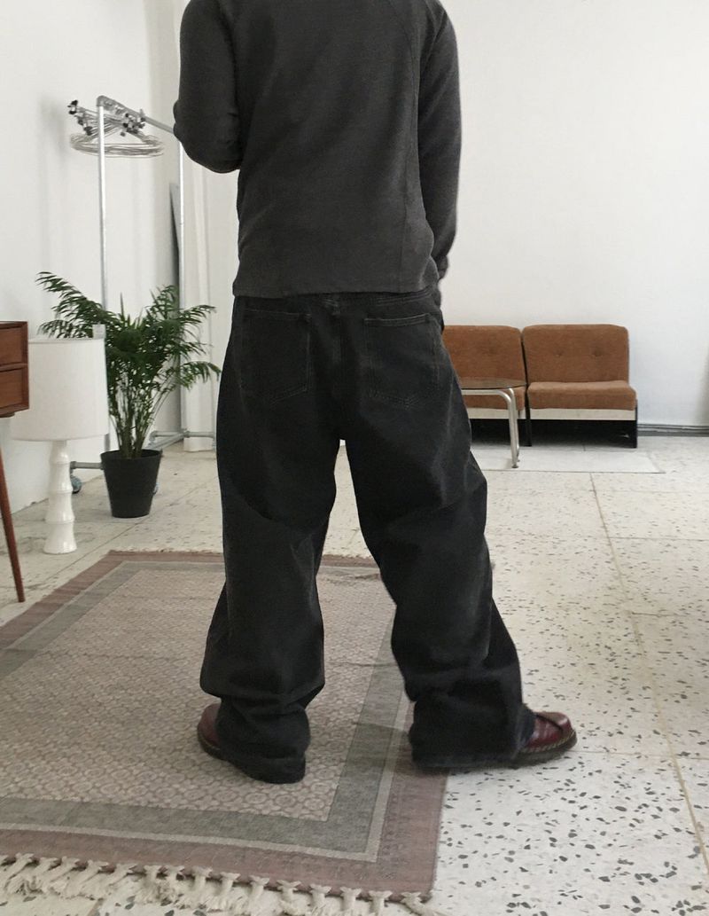 No.1609 L pocket wide denim PT