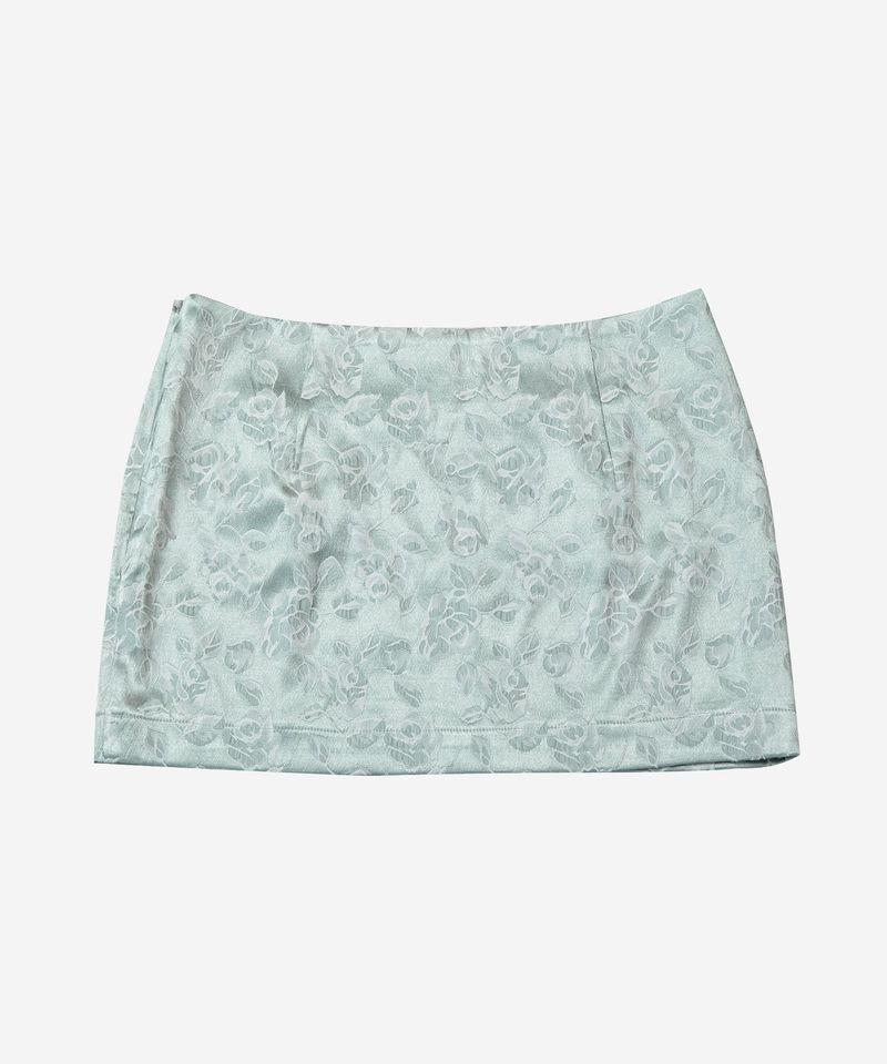 Knotted Satin Mini Skirt #Ook(玉)