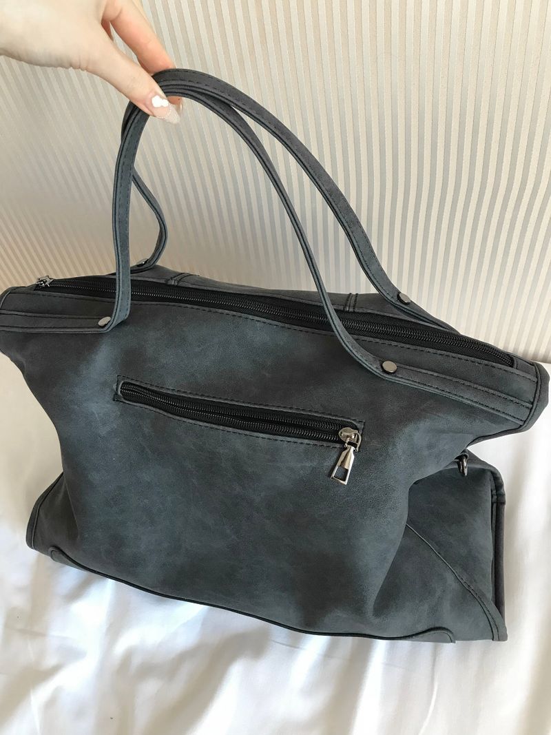 stud big shoulder bag