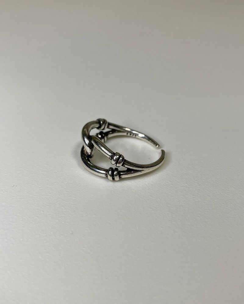 twist chain ring (925silver)