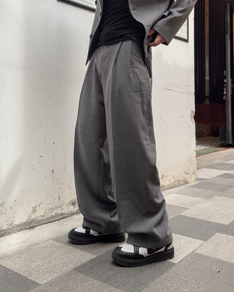 LUMI Back Banding Wide Slacks
