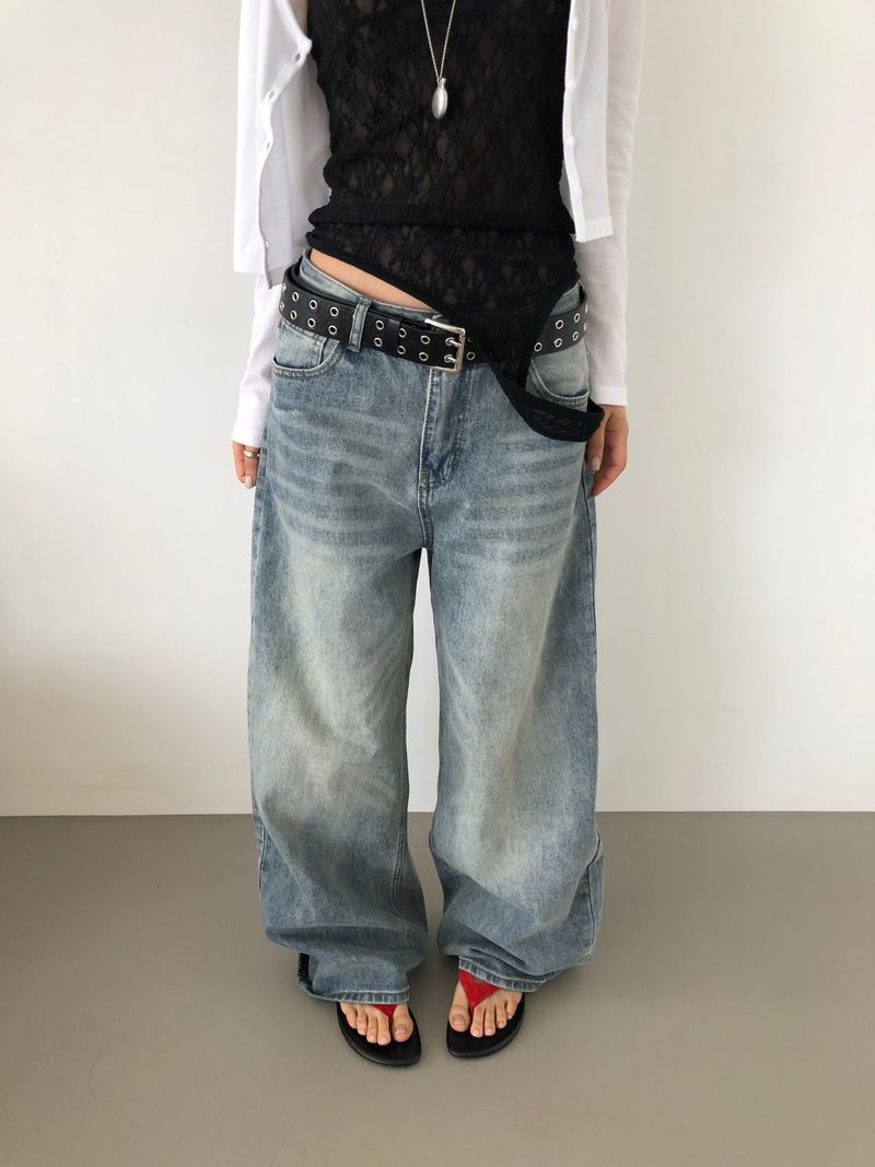 susuang(ススアン)の「ヴィンテージ ウォッシング デニム(パンツ)」