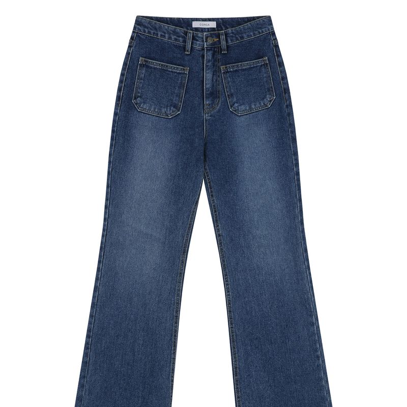 Bootcut Denim Pants Blue