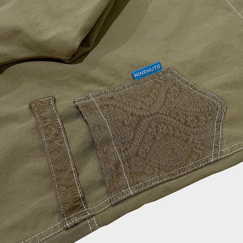 bio jacquard pocket shorts_beige