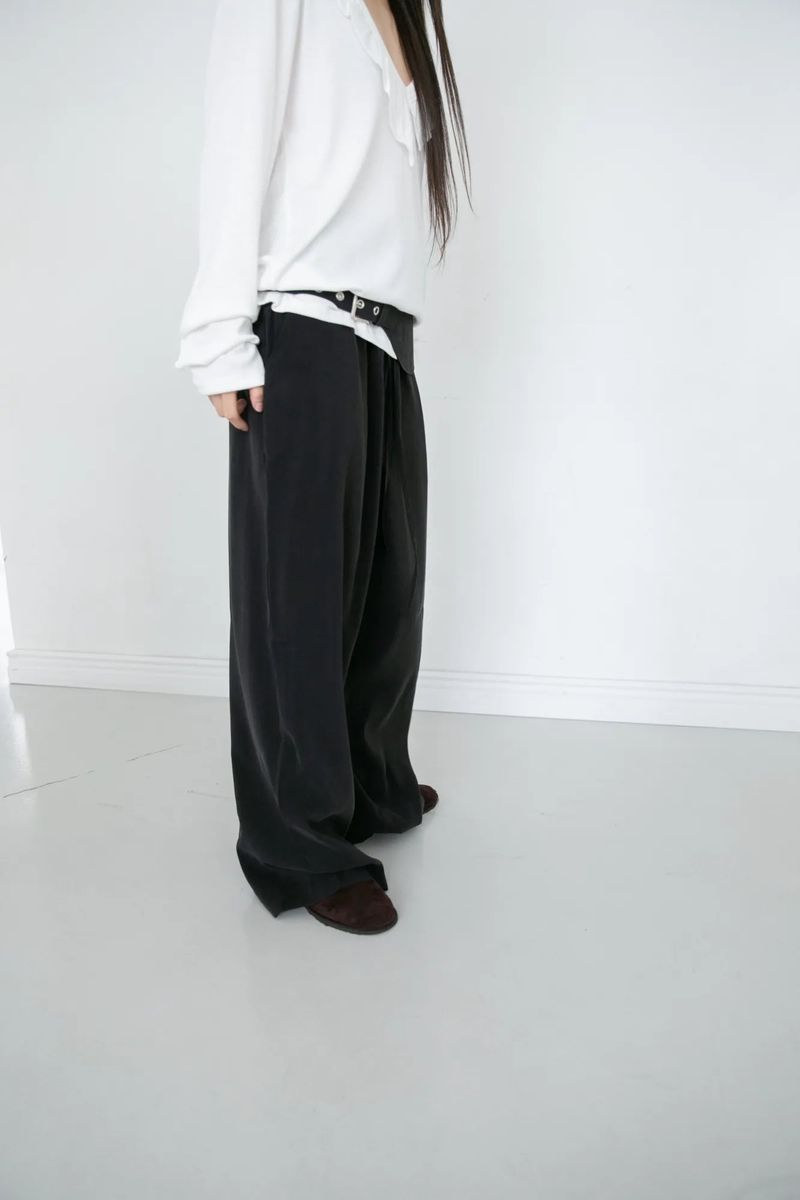eyelet curve belt(3colors)