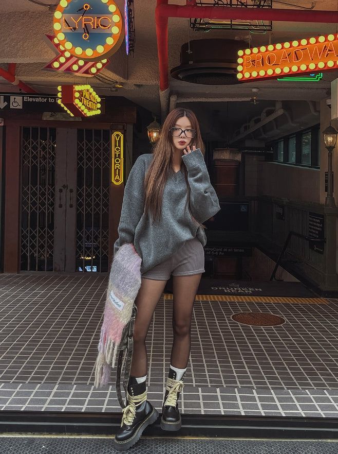 Koiz ribbed knitwear short pants