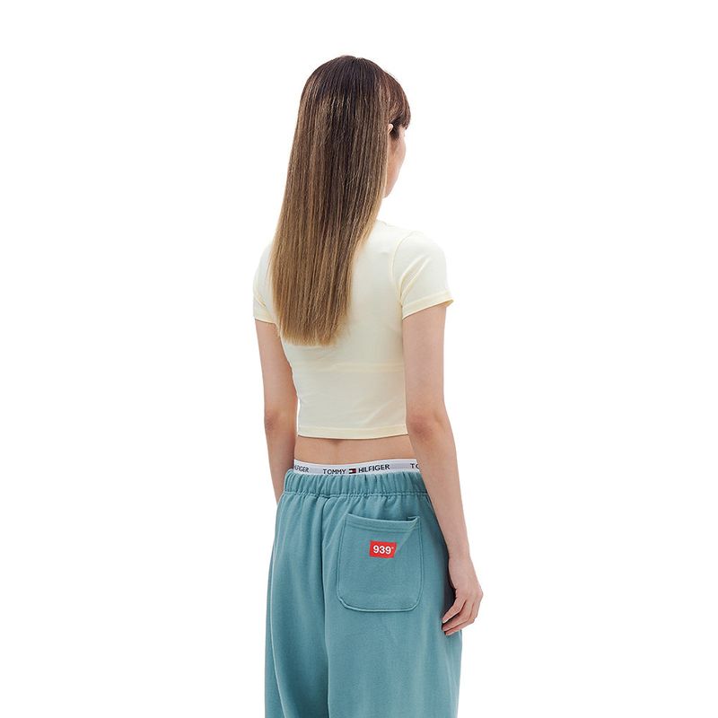 939 LOGO CROP TOP (LEMON)