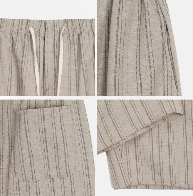 Pierre Striped Banding Slacks