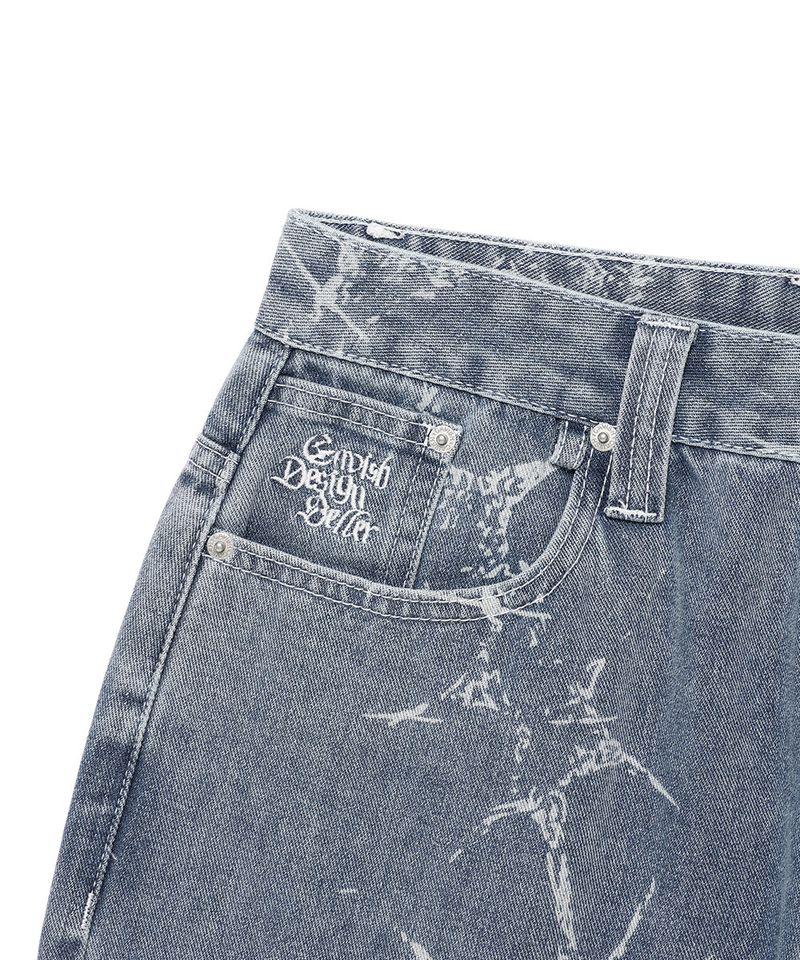 PRINTED CARPENTER DENIM PANTS BLUE(CV2FSUD110A)