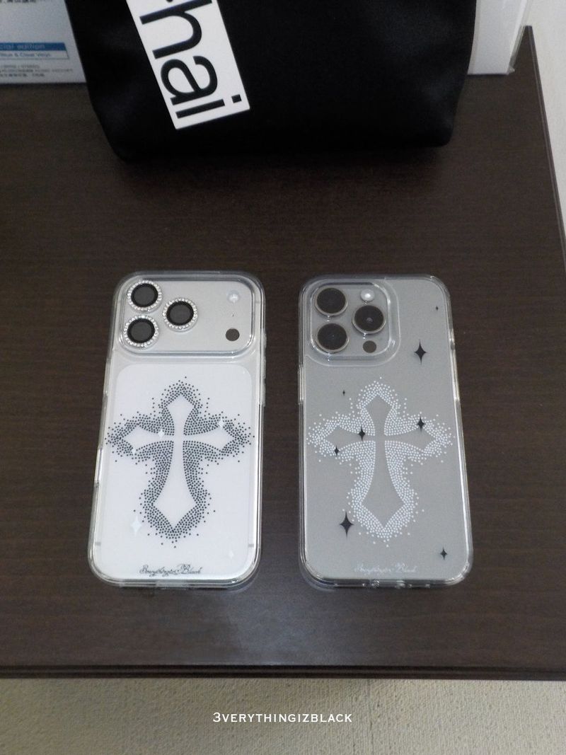 dot cross phone [black]