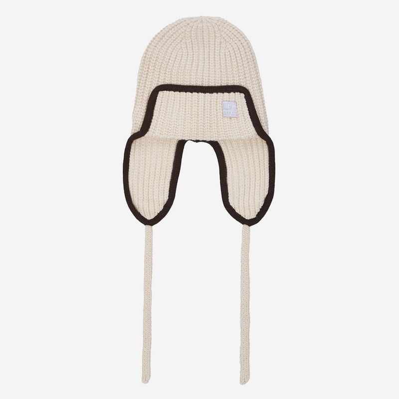 Edge Ear Flap Beanie (Cheese)