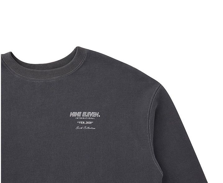 Pigment washed crewneck