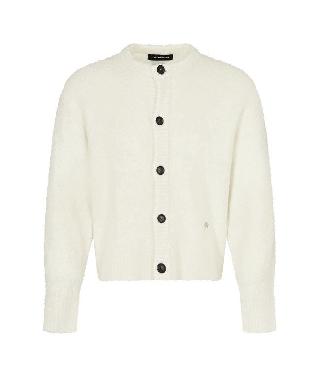 [LANARCH] Boucle Round Neck Cardigan