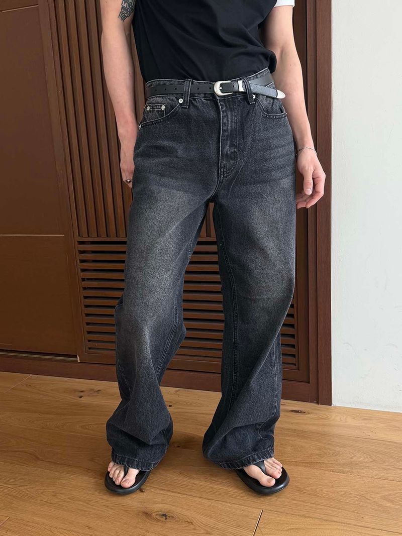 Standard flare denim pants(3color)