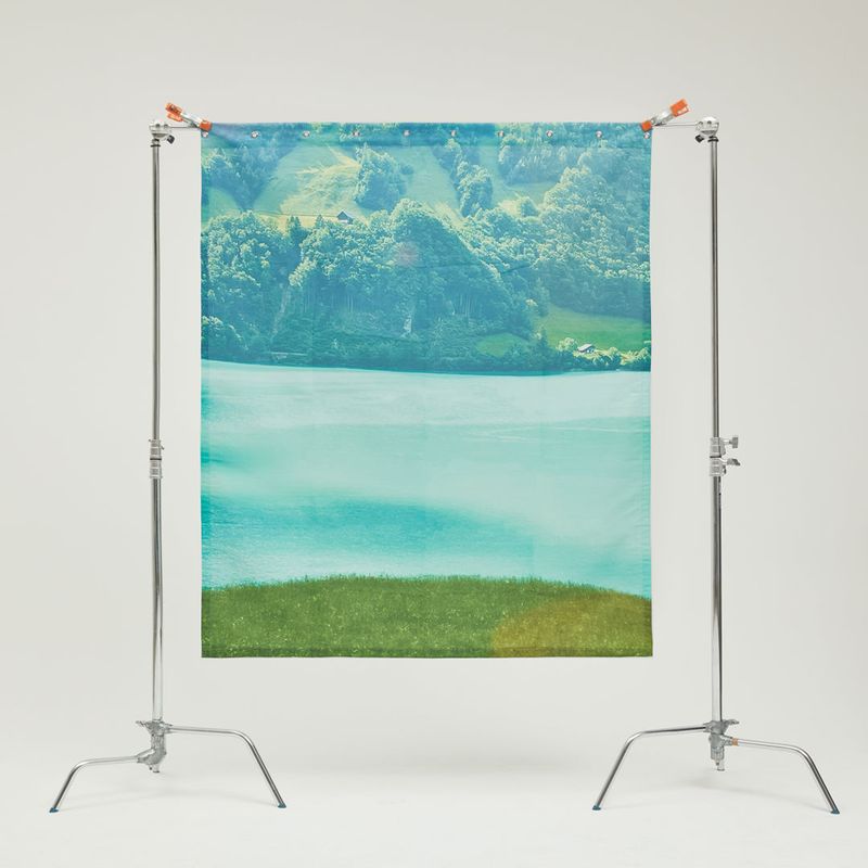 photozeniagoods（フォトゼニアグッズ）の「Swiss lake shower curtain (with curtain-ring)（Fashion Accessories）」