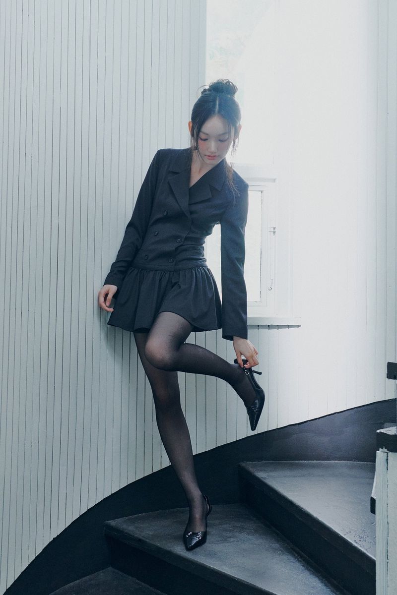 PAIN OR PLEASURE（ペインオアプレジャー）の「LIORA JACKET DRESS charcoal（Dresses）」