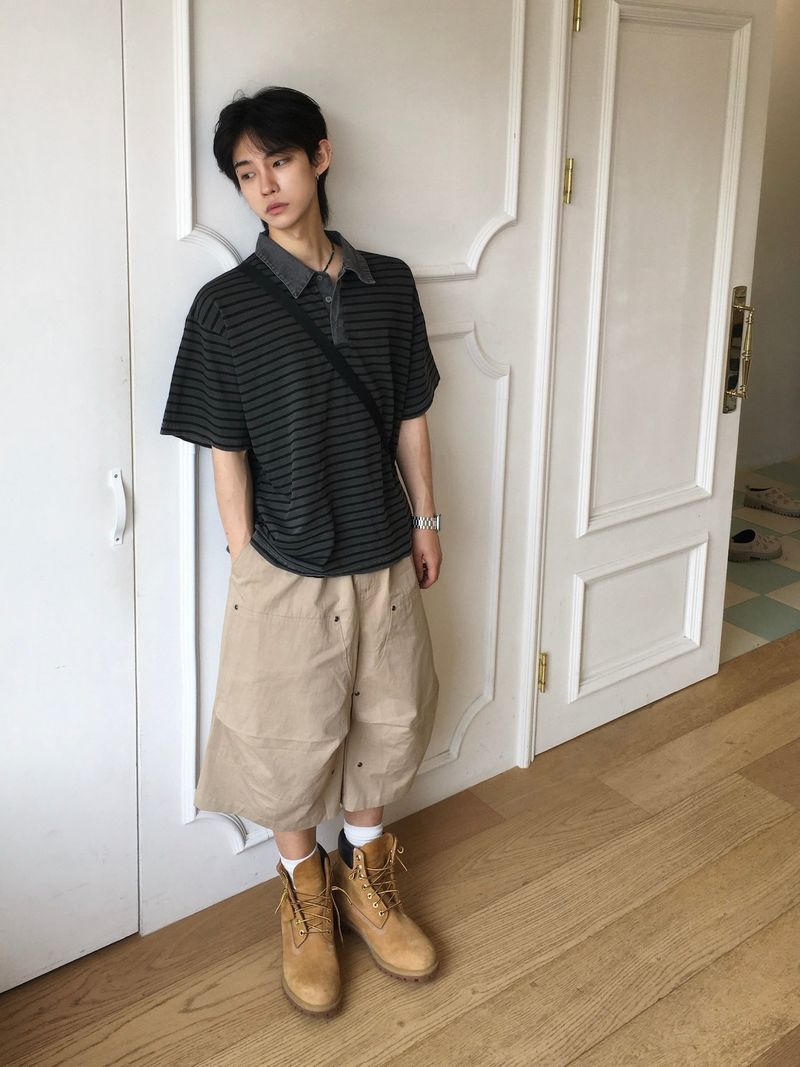Rain Double Knee Bermuda Pants 2C