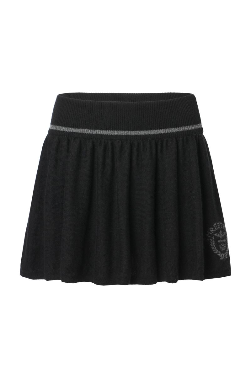 Isabel emblem knit skirt