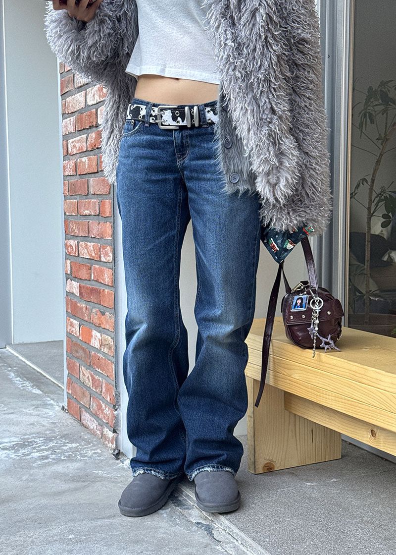 LOW BRUSH STRAIGHT DENIM
