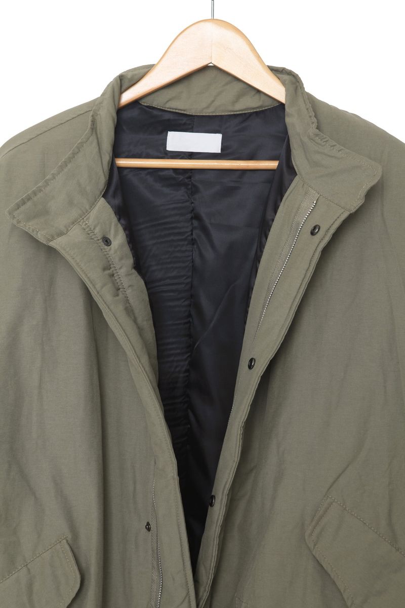 Long bomber padded jacket