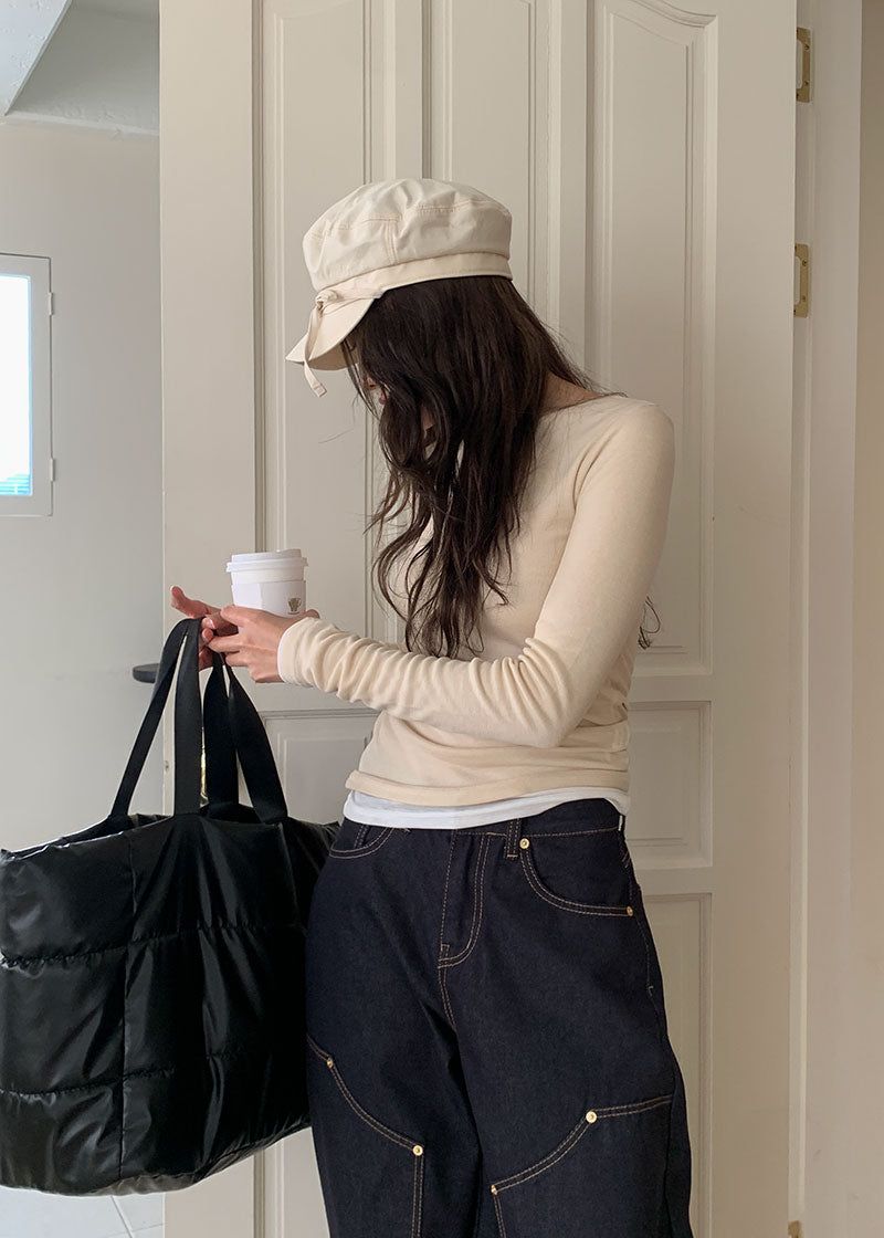 RIBBON BERET CAP