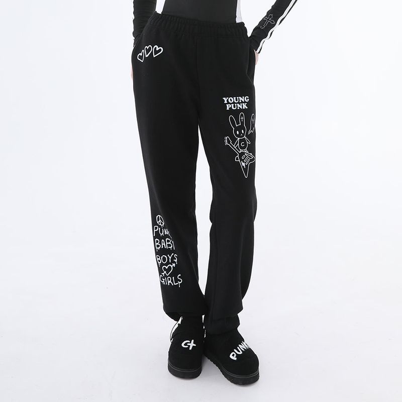 CLUT STUDIO（クラットスタジオ）の「1 1 rabbit jogger pants - BLACK（Pants）」