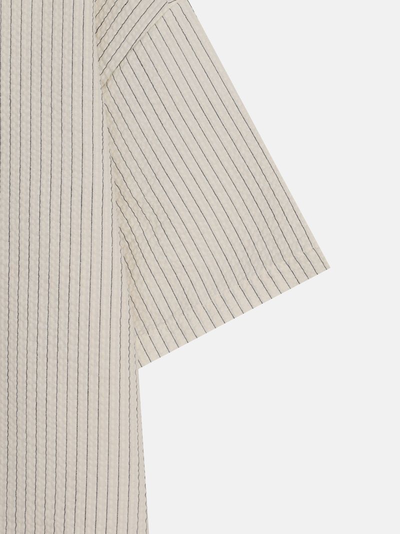 Cipher Cropped Short Sleeve Shirt (2 Colors)