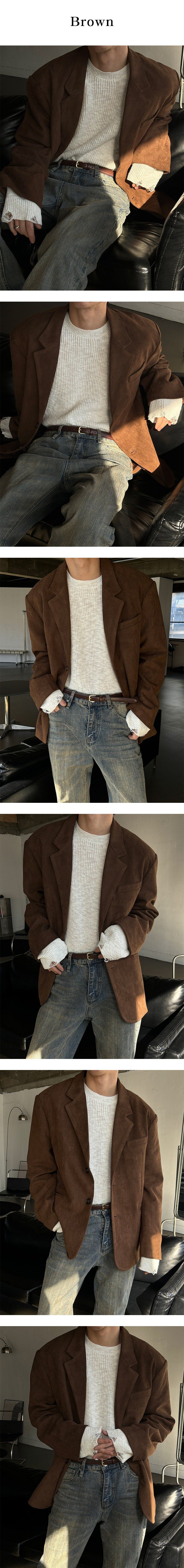[S/S] Suede 2button blazer(2color)
