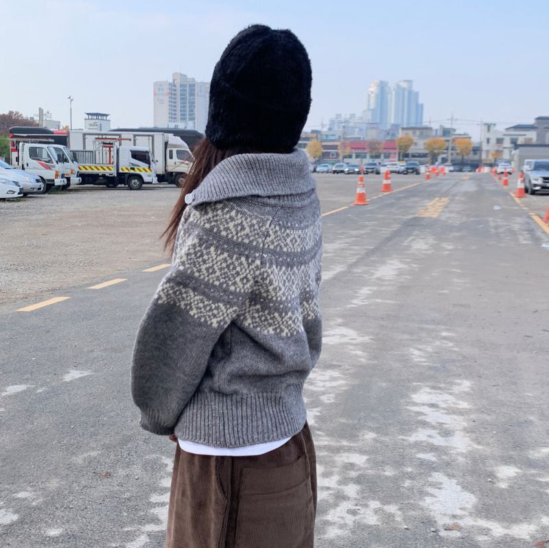 Nordic cardigan(4colors)