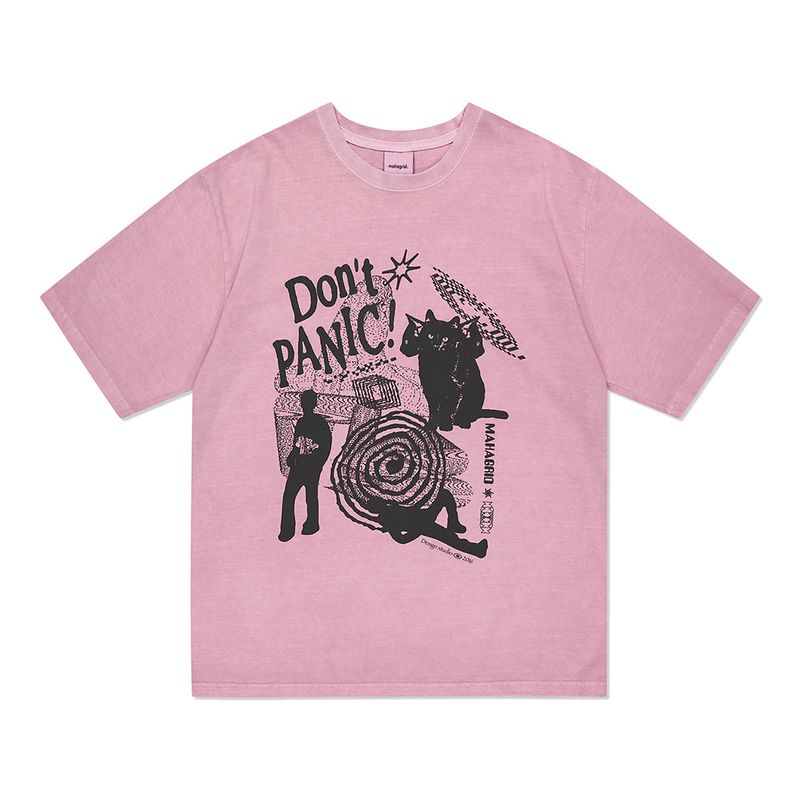 mahagrid（マハグリッド）の「ドントパニックピグメントTシャツ（トップス）」