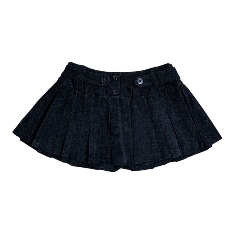 Wool pleated skirt