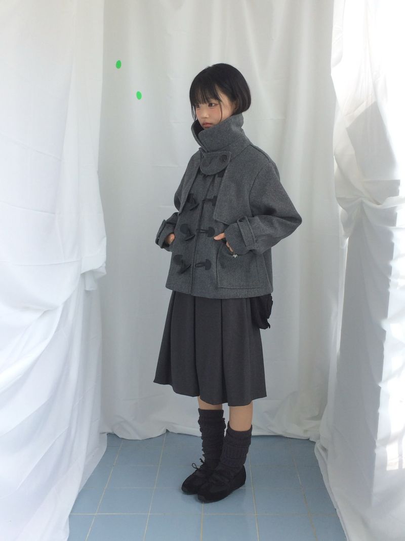 veloni basic bell pleats skirt