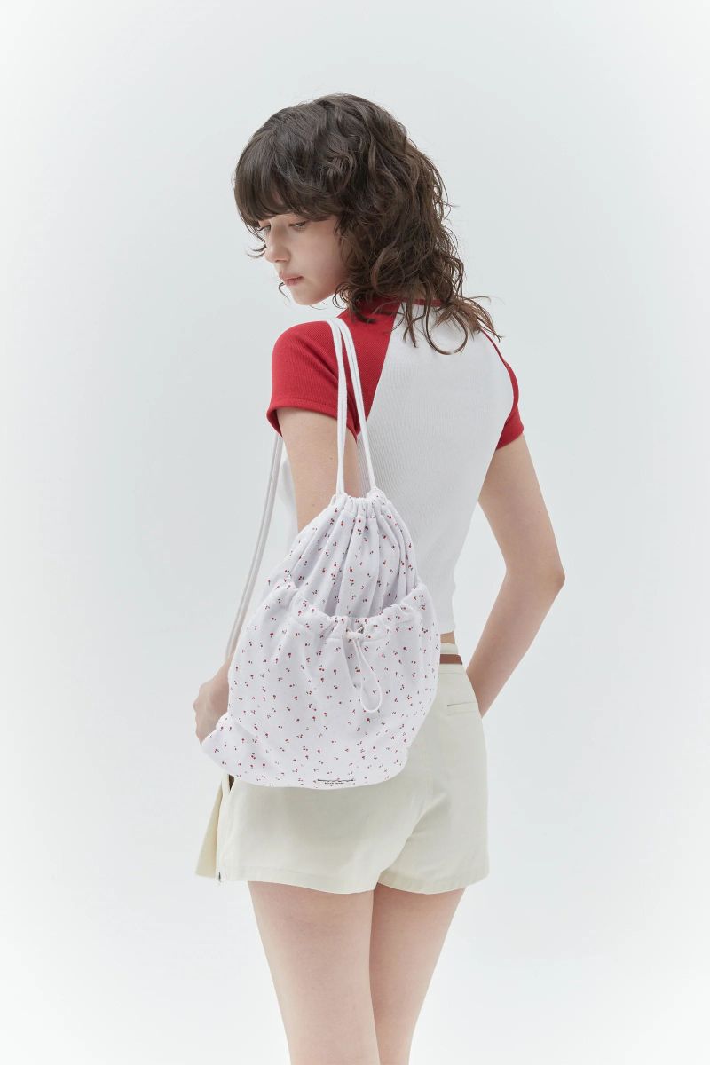KIRSH PLAIN CHERRY GYM SACK