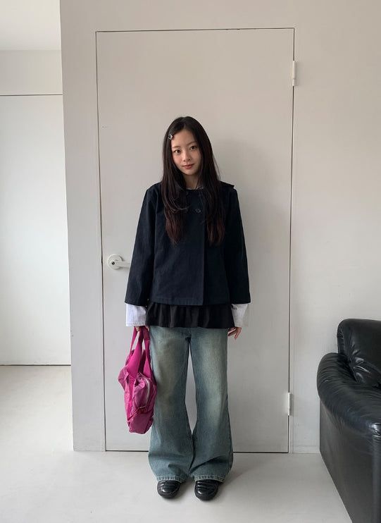 Handicue Hood Double Short Jacket