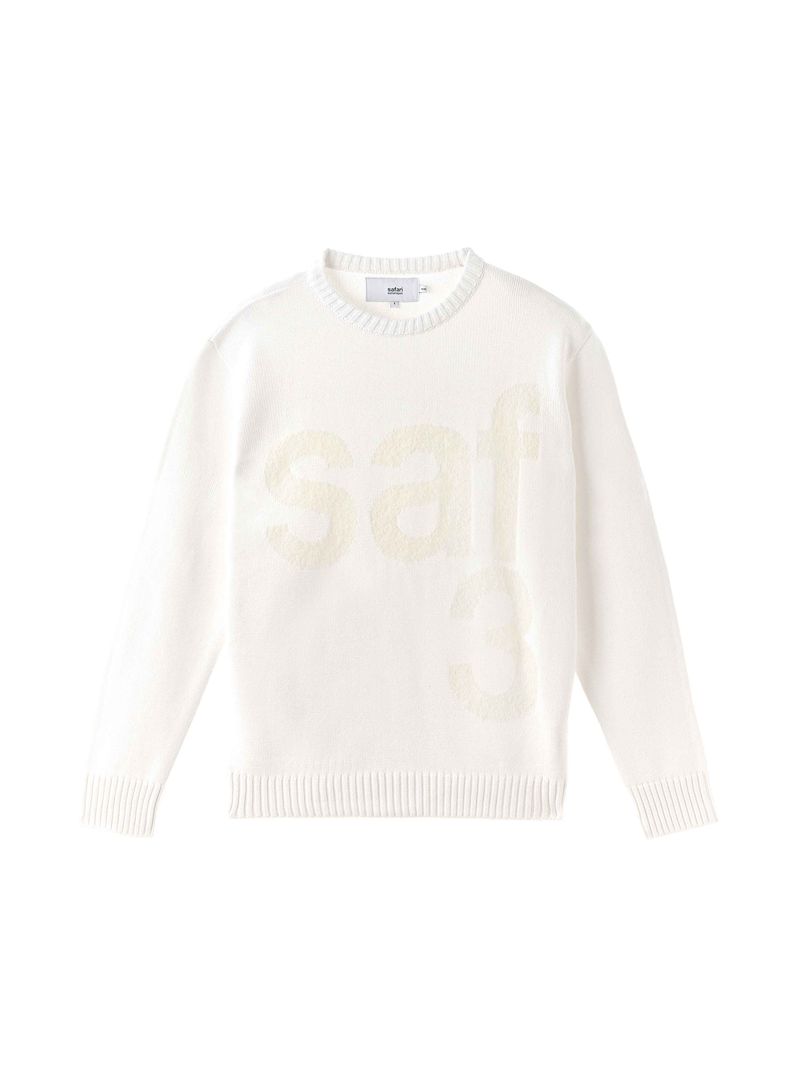 safarispot（サファリスポット）の「BASIC SAFARI KNIT (WHITE)（Tops）」