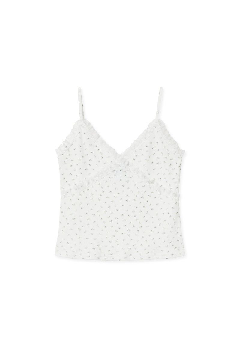 fl lace top (white)