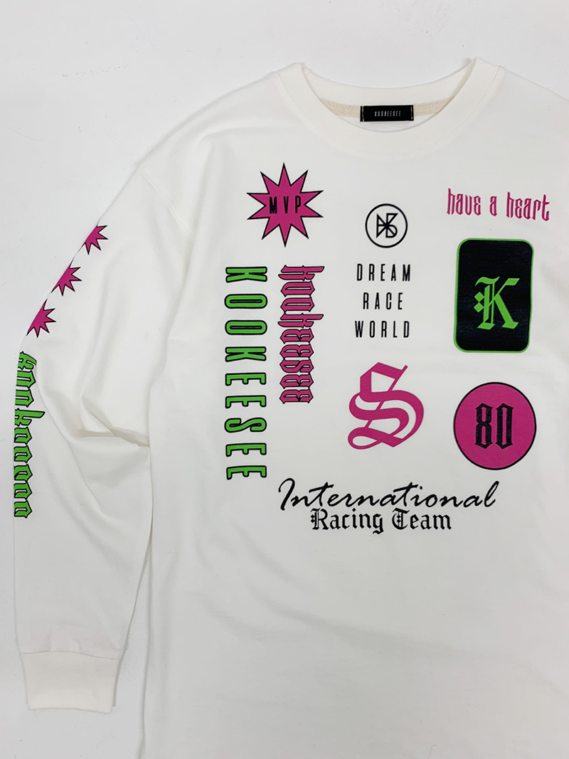 KOOKEESEE Racing tee (Ivory)