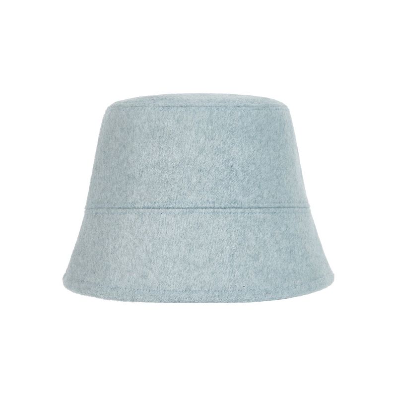 Stud Drop Over Fit Wool Bucket Hat Sky