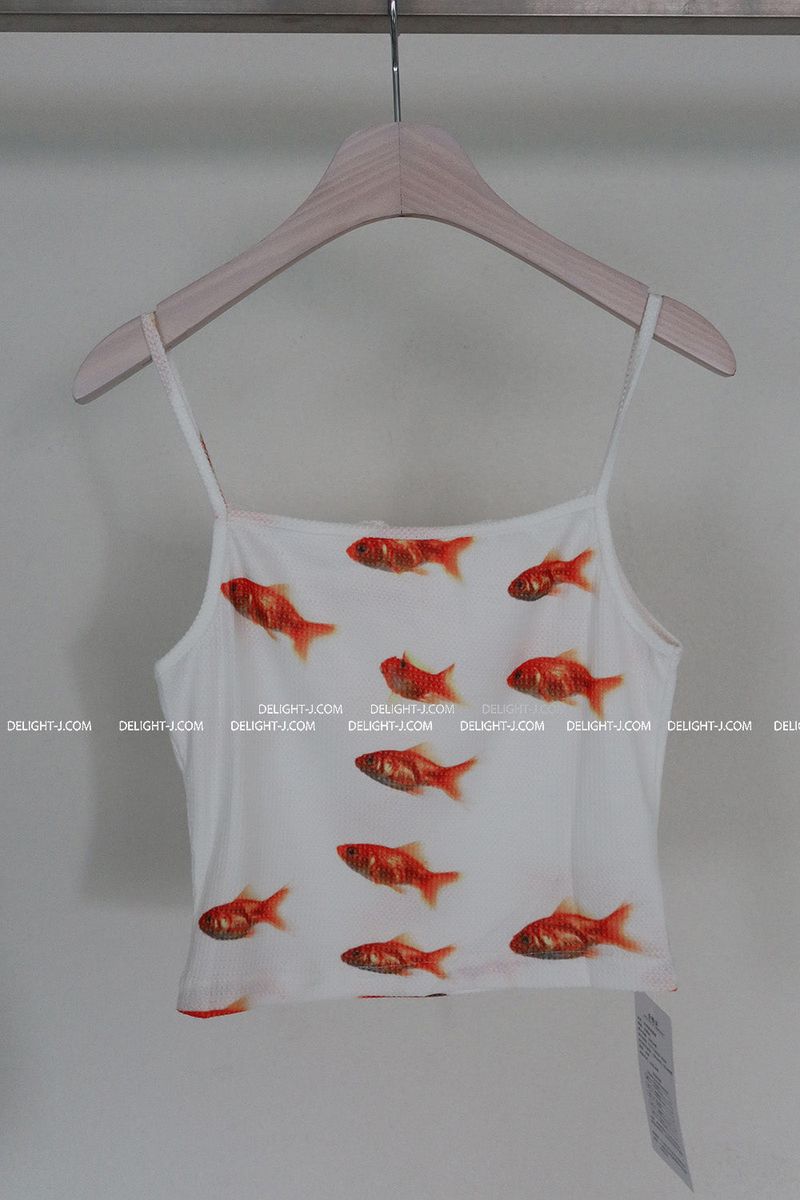 Goldfish lace cancan two-piece set
