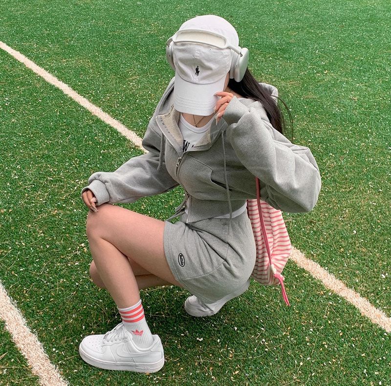 [Bellide made]Sporty two-way two-piece set