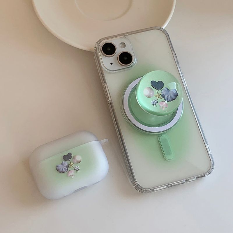 Ocean Green Gradation Magsafe Phone Case Bead Tok Set