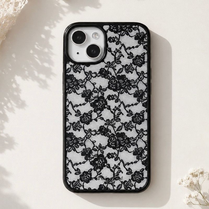 for all things good（フォーオールシングスグッド）の「レース ブルーム iPhoneケース（スマホグッズ/小物）」