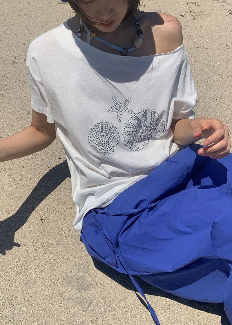 SHELL OFF TEE (2color)