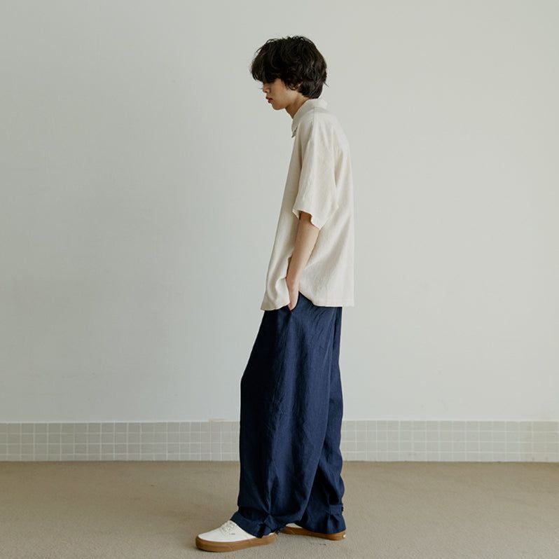 unisex tap pants navy (banding)