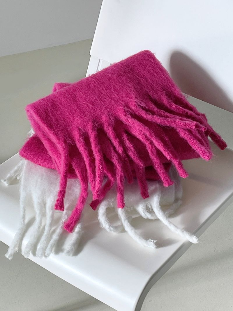 Warm tassel muffler 