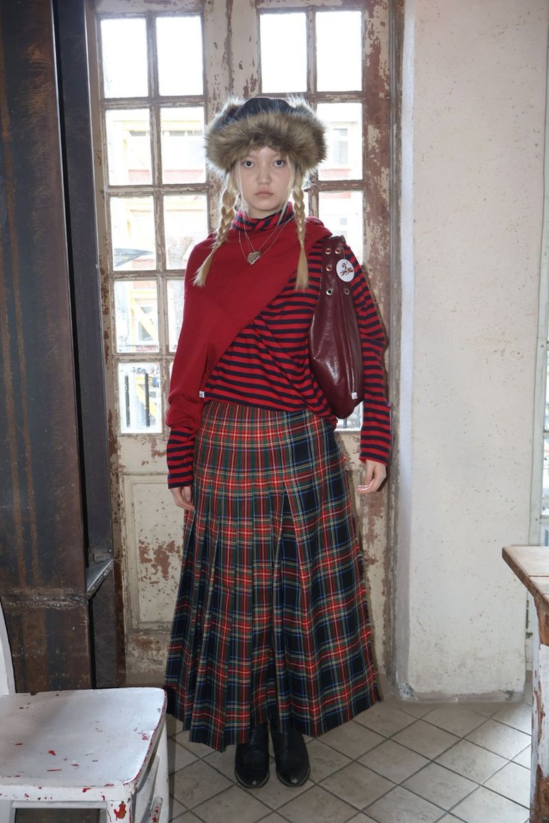 COLOR POP TURTLENECK T-SHIRTS - RED NAVY