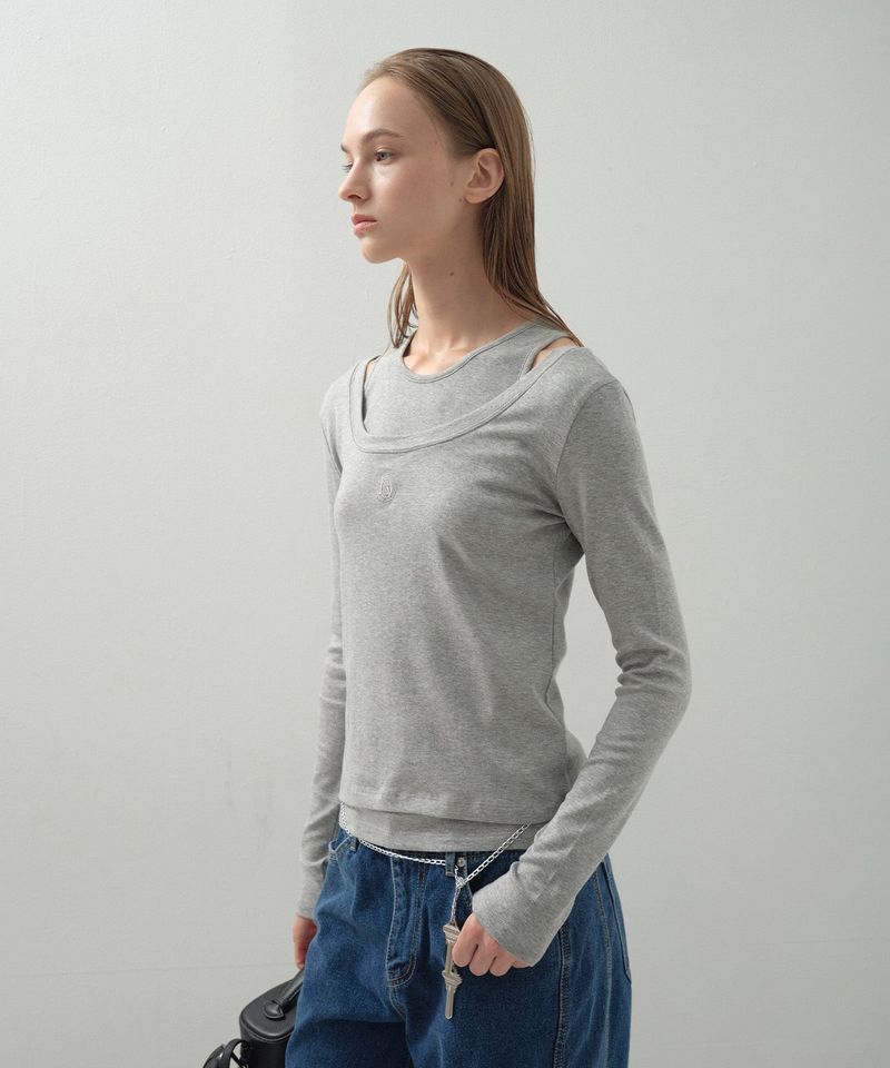 Twin Modal Layer Set_Melange Grey