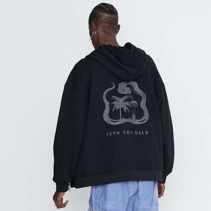 Sserpe(セルぺ)の「Into The Wild Snake Hoodie Zip Up Black(Tops)」