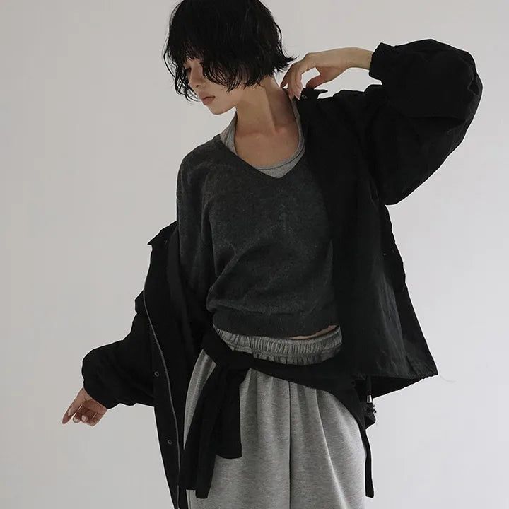 blitti（ブリッティ）の「[Ronak] String High-Neck Loose-Fit Field Jacket - 2 Colors（Jackets/Outerwear）」