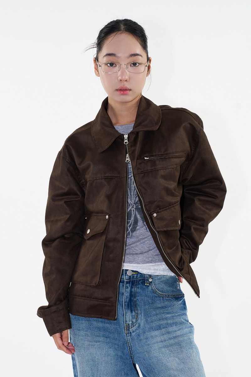 Raucohouse（ラウコハウス）の「Beton coated suede jacket（Jackets/Outerwear）」